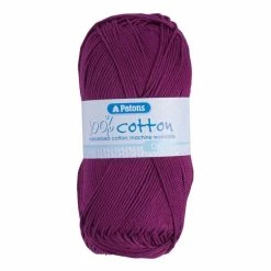 Hot Sale 💯 Patons Fuchsia 100% Cotton DK Yarn 100g ⭐