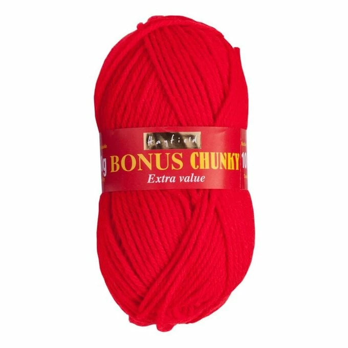 Buy π Hayfield Red Bonus Chunky Yarn 100g (977) π