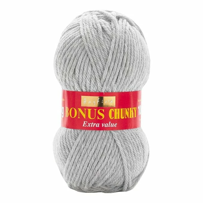 Hot Sale 𧨠Hayfield Light Grey Mix Bonus Chunky Yarn 100g (814) β€οΈ