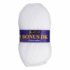 New 🎉 Hayfield White Bonus DK Yarn 100g (961) 🎁
