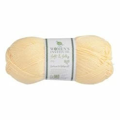 Cheapest 😉 The WI 👩 Women's Institute Yellow Soft And Silky 4 Ply Yarn 100g 🌟