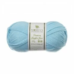 Brand new 🎁 The WI 👩 Women's Institute Soft Blue Premium Acrylic Yarn 100g 💯