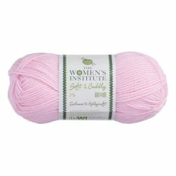 Best Pirce 🎉 The WI 👩 Women's Institute Light Pink Soft And Cuddly DK Yarn 50g 🥰