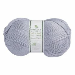 Budget 😀 The WI 👩 Women's Institute Light Grey Soft And Smooth Aran Yarn 400g ✨