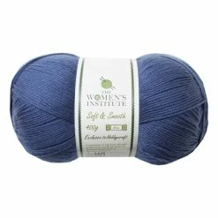New 💯 The WI 👩 Women's Institute Denim Soft And Smooth Aran Yarn 400g 🧨
