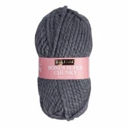 Cheapest 🔥 Hayfield Dark Grey Mix Bonus Super Chunky Yarn 100g (790) 🎁
