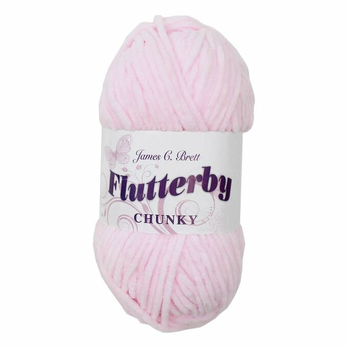 Discount π James C Brett Baby Pink Flutterby Chunky Yarn 100 G π