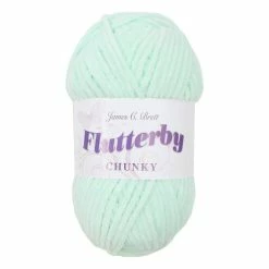 Outlet 🔔 James C Brett Mint Flutterby Chunky Yarn 100 G 👍