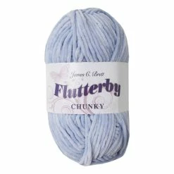Best deal 💯 James C Brett Blue Flutterby Chunky Yarn 100g 👍