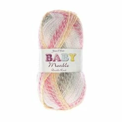 Top 10 ✔️ James C Brett Rhubarb And Custard Baby Marble DK Yarn 100g 😍