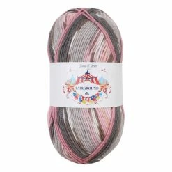 Brand new 🎁 James C Brett Pink Grey Mix Fairground DK Yarn 100g 🤩