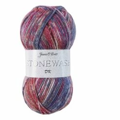 Outlet 🎁 James C Brett Denim Raspberry Mix Stonewash DK Yarn 100g 🔔