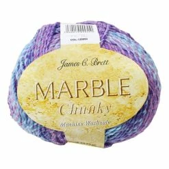 Deals 🌟 James C Brett Violet And Blue Marble Chunky Yarn 200g ❤️