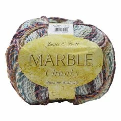 Discount 💯 James C Brett Blue Rust Green Marble Chunky Yarn 200g 🔥