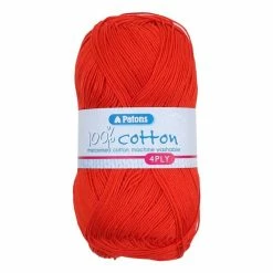 Top 10 🔥 Patons Tomato 100% Cotton 4 Ply 100g ⌛