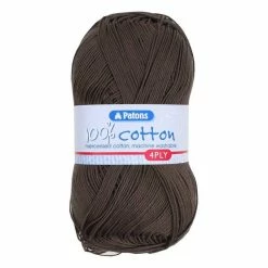 Cheap 😍 Patons Brownie 100% Cotton 4 Ply 100g 🧨