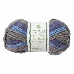 Deals 🌟 The WI 👩 Women’s Institute Blue Mix Soft And Chunky Yarn 100g 👍