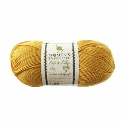 Cheap ❤️ The WI 👩 Women's Institute Mustard Soft And Silky 4 Ply Yarn 100g 🤩