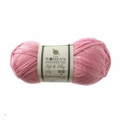 Deals 😀 The WI 👩 Women's Institute Pink Soft And Silky 4 Ply Yarn 100g 😍