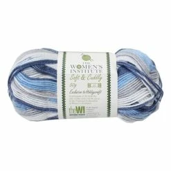 Buy 🎁 The WI 👩 Women's Institute Blue Mix Soft And Cuddly DK Yarn 50g 🥰