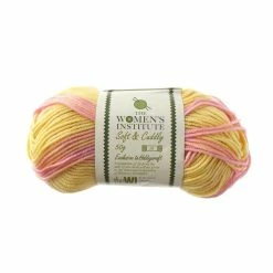 Wholesale 🤩 The WI 👩 Women's Institute Striped Pink Mix Soft And Cuddly DK Yarn 50g ✨