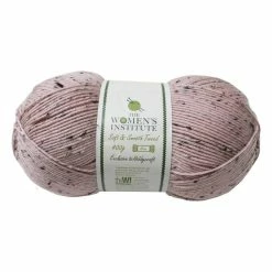 Best deal 🤩 The WI 👩 Women's Institute Pink Soft And Smooth Tweed Aran Yarn 400g 🛒