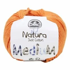 Deals ✨ DMC 109 Rust Orange Natura Medium Crochet Yarn 50g 😀