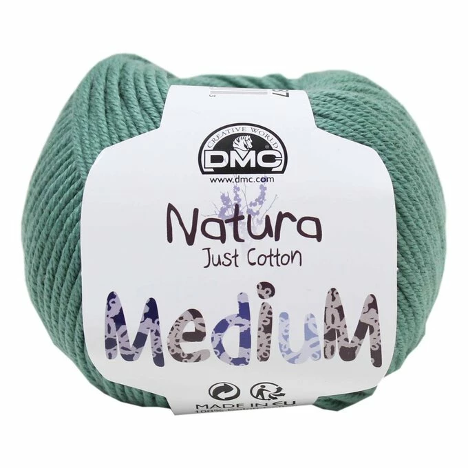 Best deal đ DMC 87 Jade Green Natura Medium Crochet Yarn 50g đ
