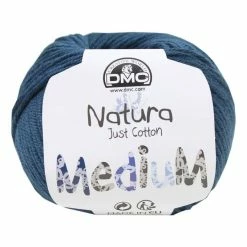 New 👏 DMC 177 Dark Petrol Blue Natura Medium Crochet Yarn 50g 🥰