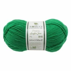 Hot Sale ⭐ The WI 👩 Women’s Institute Green Premium Acrylic Yarn 100g 🎉