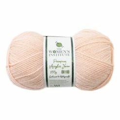 Cheap 🥰 The WI 👩 Women’s Institute Cool Vanilla Premium Acrylic Yarn 100g ⌛