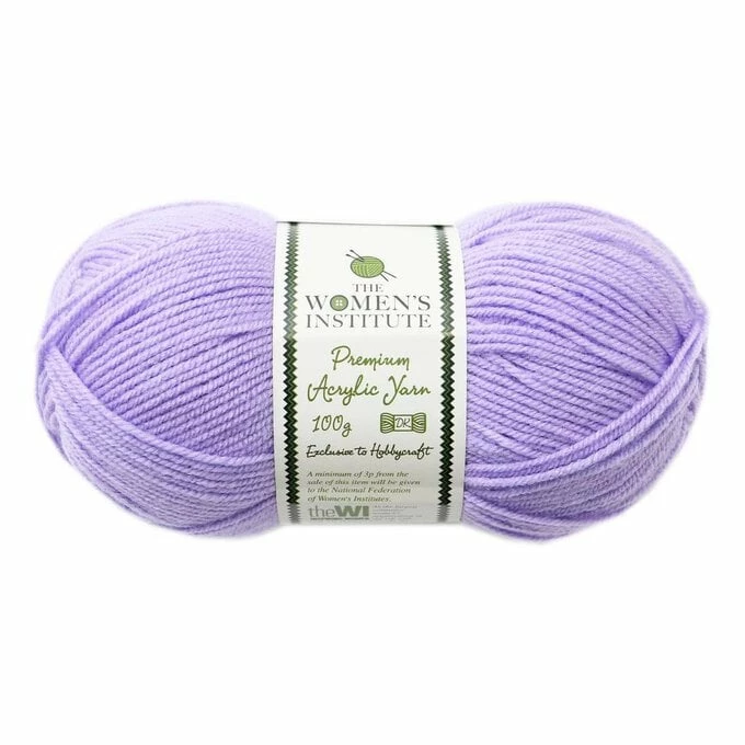 Flash Sale π The WI π© Womenβs Institute Bright Lilac Premium Acrylic Yarn 100g π