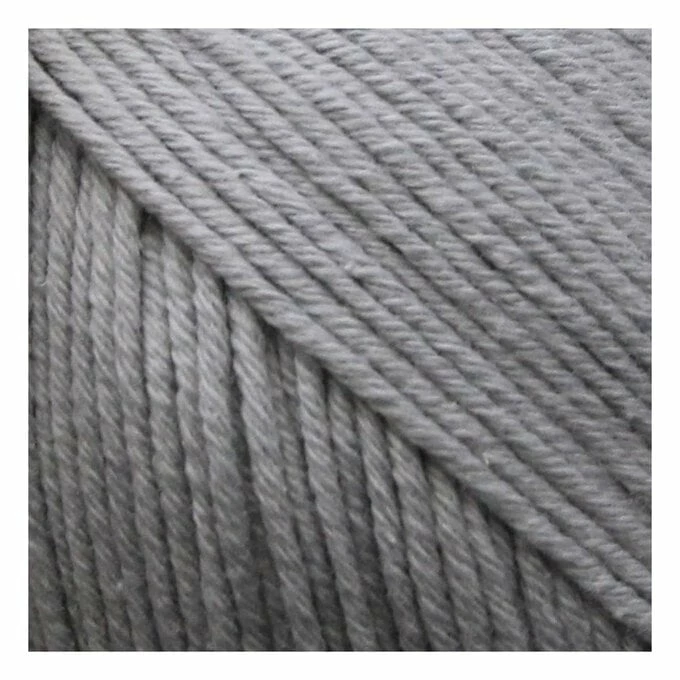 Best Sale ๐ฏ Knitcraft Light Grey Cotton Blend Plain DK Yarn 100g ๐ - Image 2