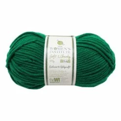 Best Pirce 🥰 The WI 👩 Women’s Institute Green Soft And Chunky Yarn 100g 🔥
