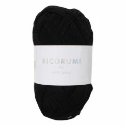 Best Sale 🤩 Rico Design Rico Black Ricorumi DK Yarn 25g ✔️