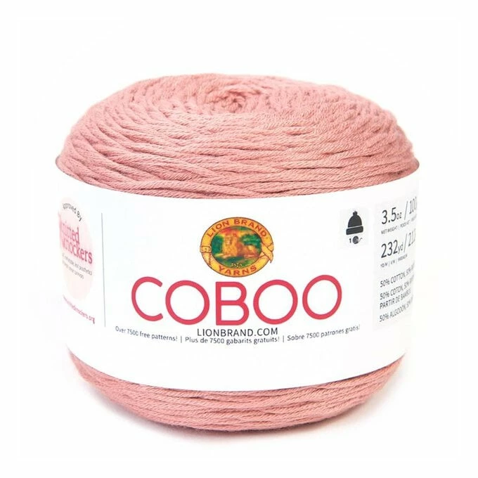 Cheapest đ Lion Brand Mauve Coboo Yarn 100g đ