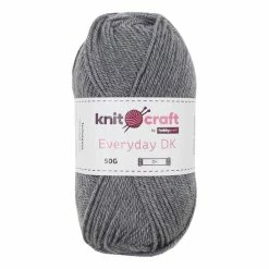 Buy ⌛ Knitcraft Grey Everyday DK Yarn 50g 🔔