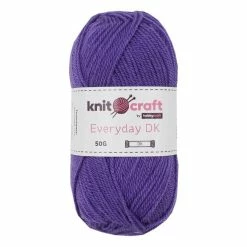 Discount ✔️ Knitcraft Purple Everyday DK Yarn 50g 💯