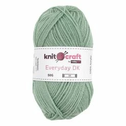 New 👍 Knitcraft Mint Green Everyday DK Yarn 50g 🛒
