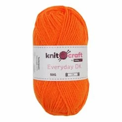 Discount 🎁 Knitcraft Orange Everyday DK Yarn 50g ✔️