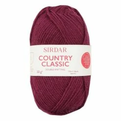 Cheapest ⌛ Sirdar Burgundy Country Classic DK Yarn 50g 🌟