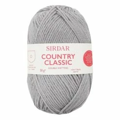 Outlet 💯 Sirdar Silver Grey Country Classic DK Yarn 50g 😍