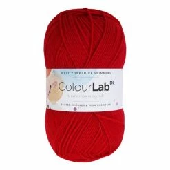 New ✨ West Yorkshire Spinners Crimson Red ColourLab DK Yarn 100g 🛒