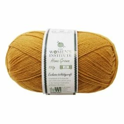 Coupon 🔔 The WI 👩 Women's Institute Mustard Home Grown DK Yarn 100g (377) ✨