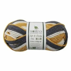 Promo ⭐ The WI 👩 Women’s Institute Mustard Mix Soft And Chunky Yarn 100g ✨