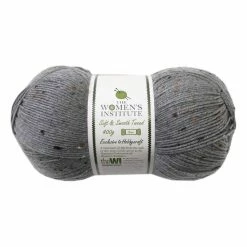 Discount π The WI π© Women's Institute Grey Soft And Smooth Tweed Aran Yarn 400g π§¨