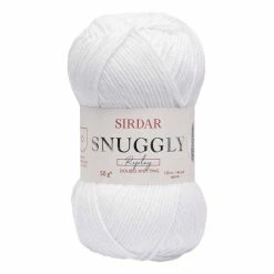 Coupon 👏 Sirdar Whizz Kid White Snuggly Replay DK Yarn 50g ⌛