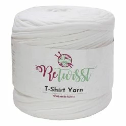 Buy 😉 James C Brett ReTwisst White Shades T-Shirt Yarn 650g 😉
