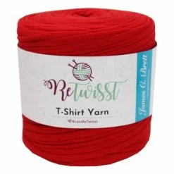 Coupon ⭐ James C Brett ReTwisst Red Shades T-Shirt Yarn 650g 🎁