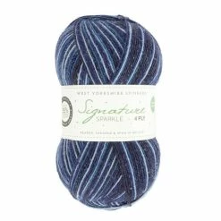 Deals 😀 West Yorkshire Spinners Silent Night Signature Sparkle 4 Ply 100g 🧨